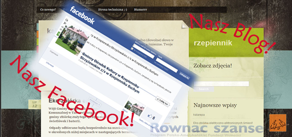Jesteśmy na Facebooku, mamy BLOG!