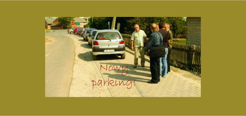 Parking przed budynkiem GOK już gotowy.