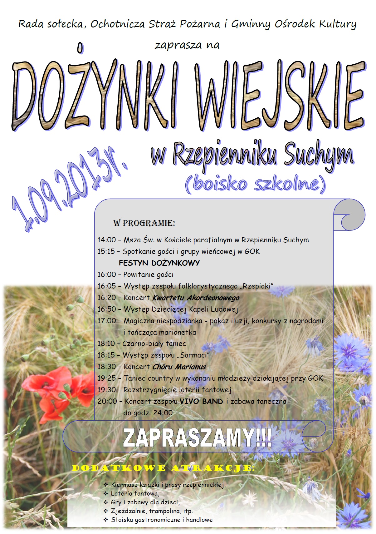 Dożynki Wiejskie w Rzepiennikiu Suchym