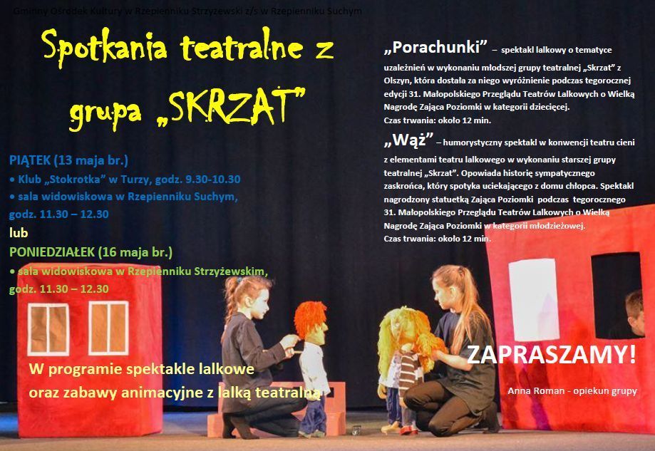 Zapraszamy na Spotkania Teatralne