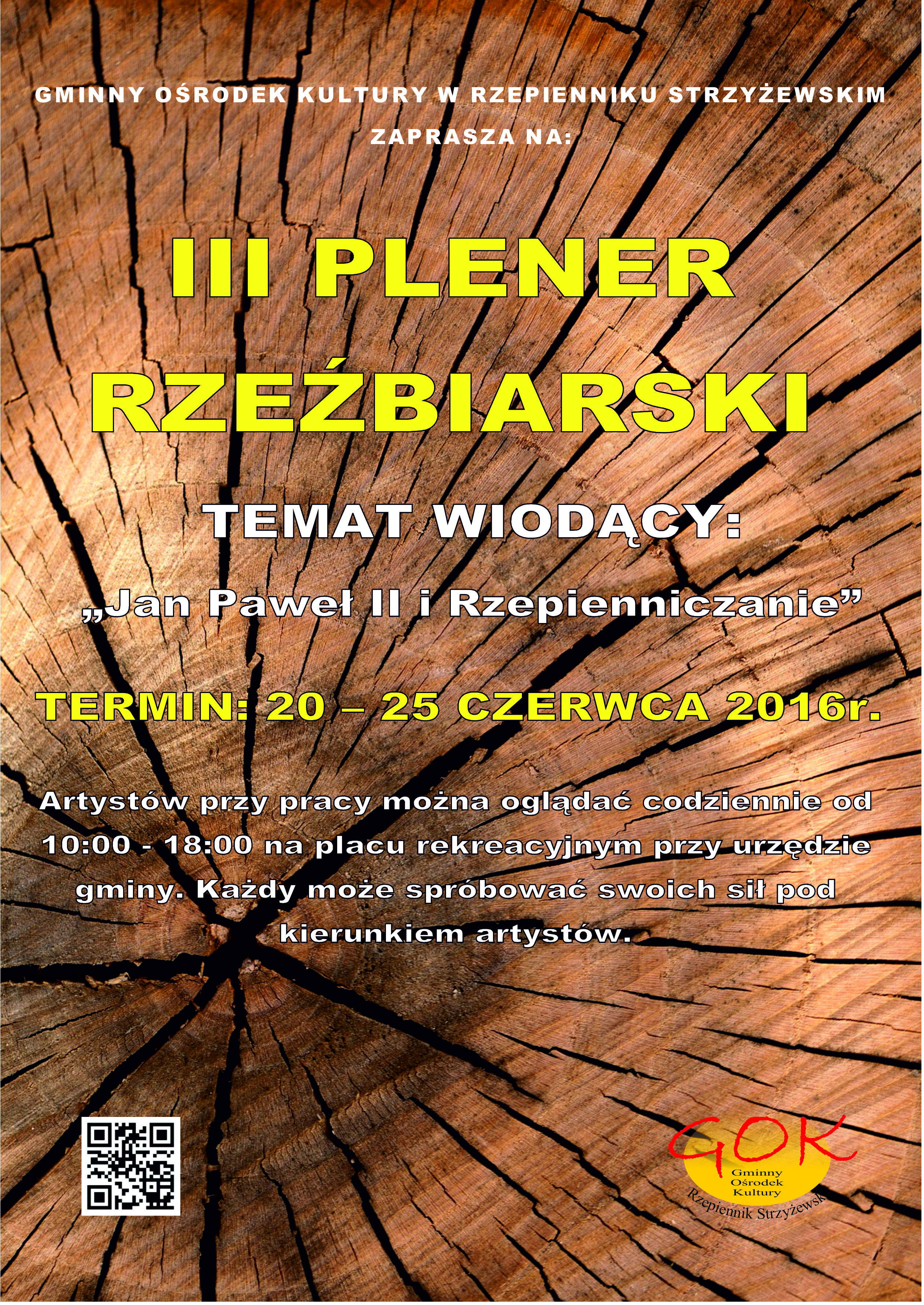 Zapraszamy na III Plener Rzeźbiarski