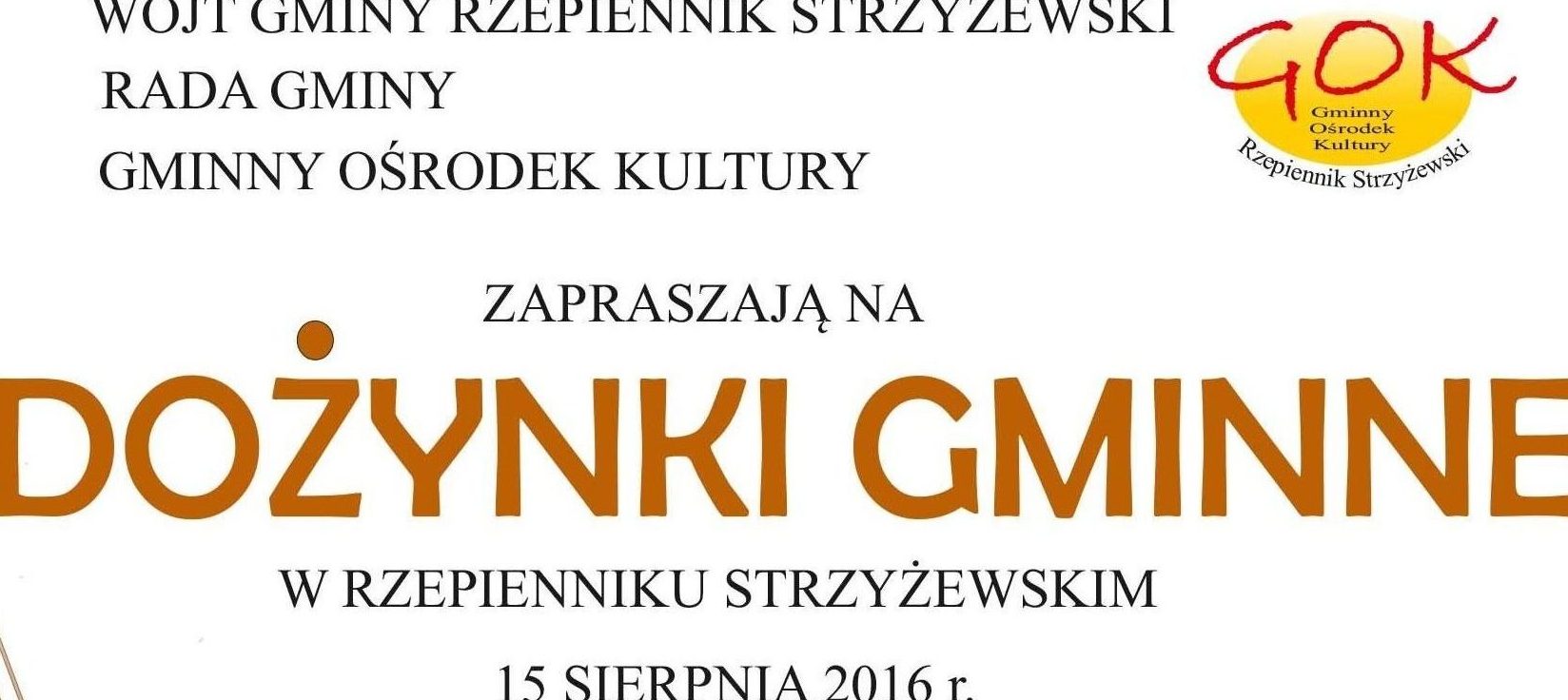 Dożynki Gminne tuż tuż …