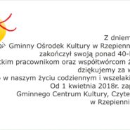 Gminne Centrum Kultury, Czytelnictwa i Promocji w Rzepienniku Strzyżewskim